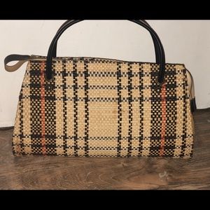 Vintage 70s Style Wicker Purse